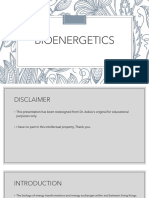 BIOENERGETICS