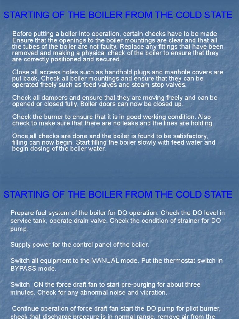 Boiler Operation and Maintenance Guide | PDF | Boiler | Valve