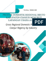 Produk Domestik Regional Bruto Kabupaten Cianjur Menurut Lapangan Usaha 2018-2022