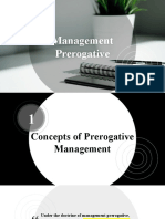 Prerogative Management