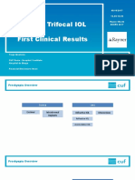 RayOne Trifocal IOL First Clinical Results ESCRS 2017 Congress