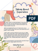 Talking About Experience