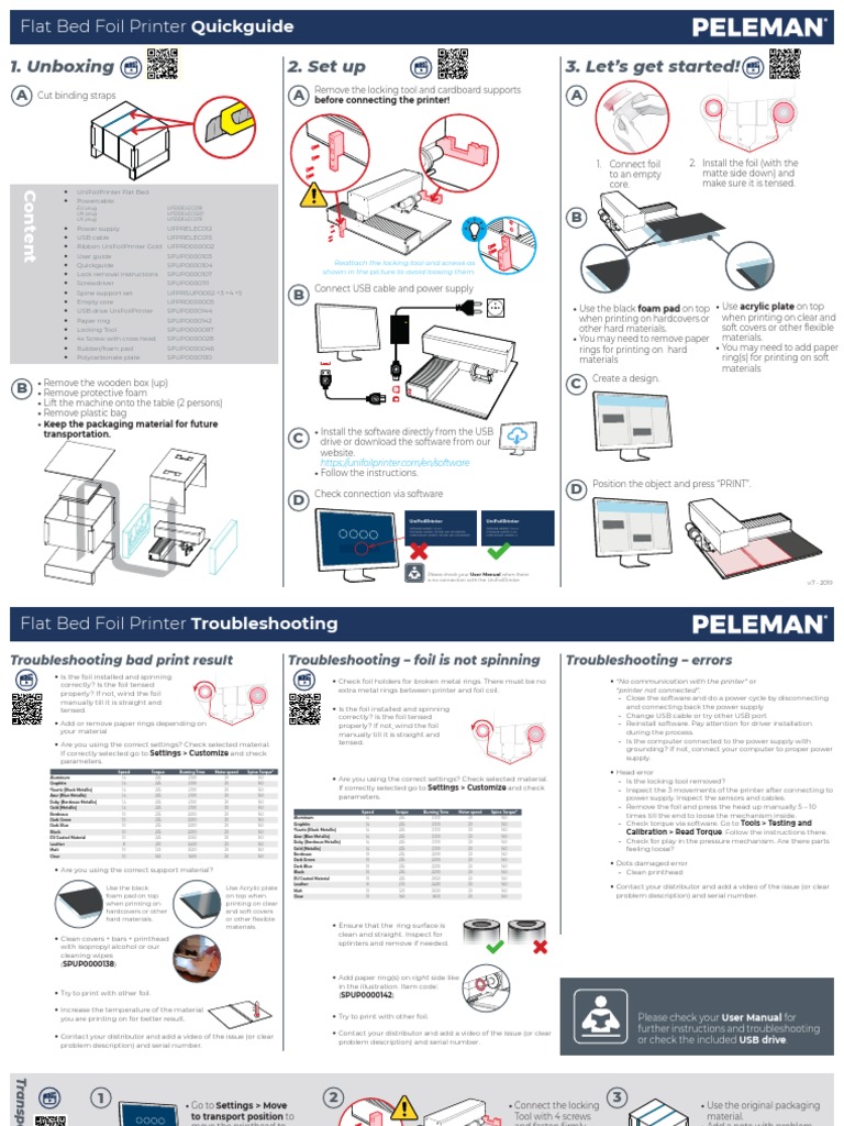 Flat Bed Foil Printer Setup Guide | PDF | Printer (Computing) | Bookbinding