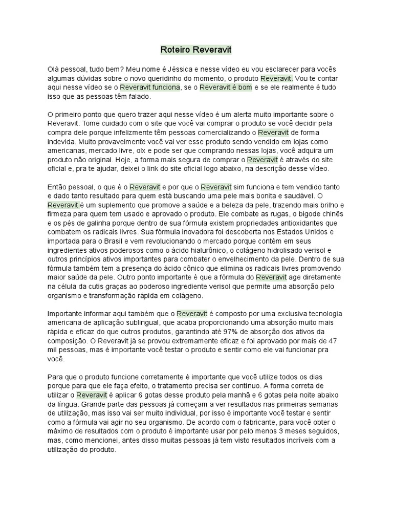 Roteiro Youtube Video Review PDF