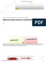 Diferença entre herança e polimorfismo