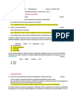 A. Evaluación de Química II Unidad I