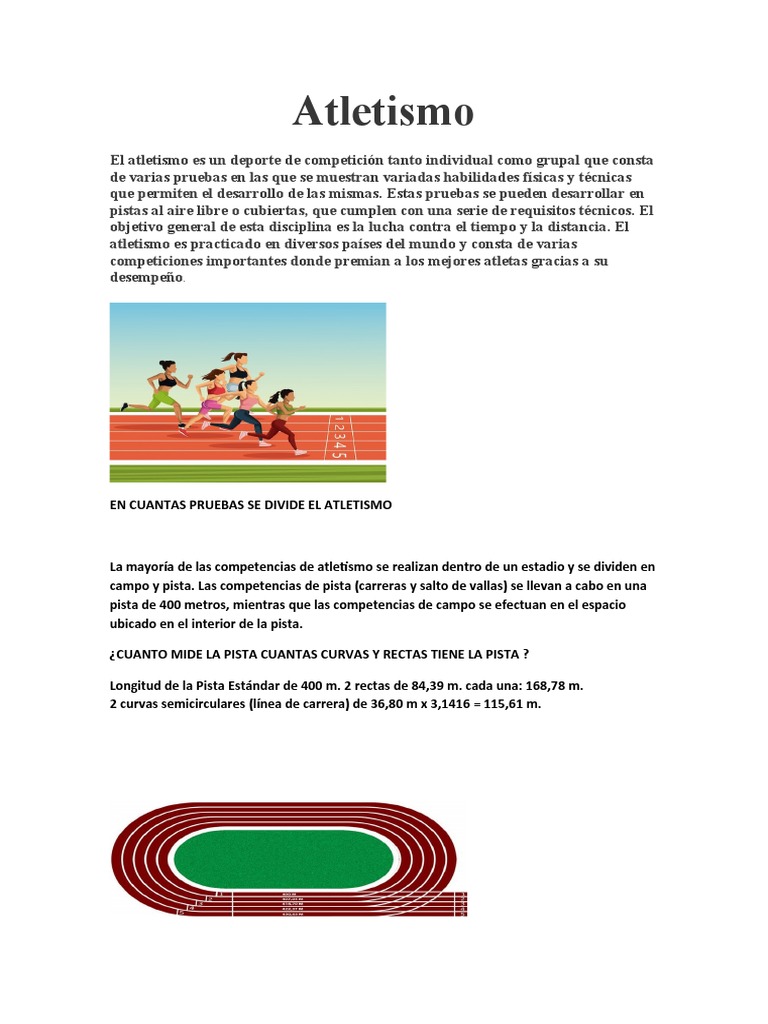 Atletismo | PDF | Deporte del atletismo | Deportes
