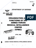Organization and Functions of The Armed Forces Medical Intelligence Center (AFMIC)