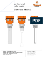 Capacitance Type Level Transmitter For Liquids