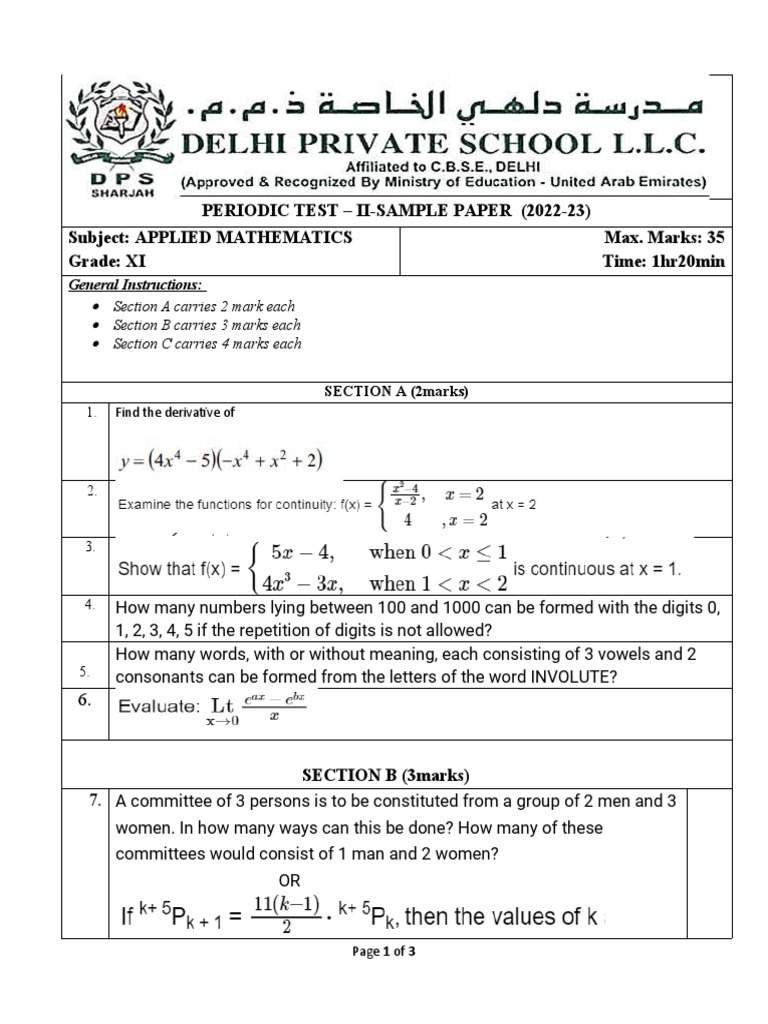 Question Paper | PDF