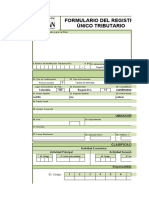 Formulario Del Registro Único Tributario: Espacio Reservado para La Dian