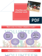 Charities and Volunteer Work