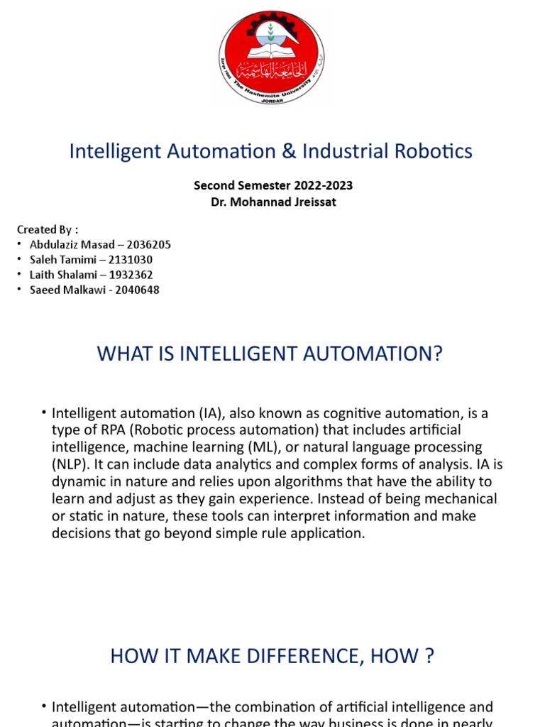 IA&IR Presentation | PDF | Computers | Technology & Engineering