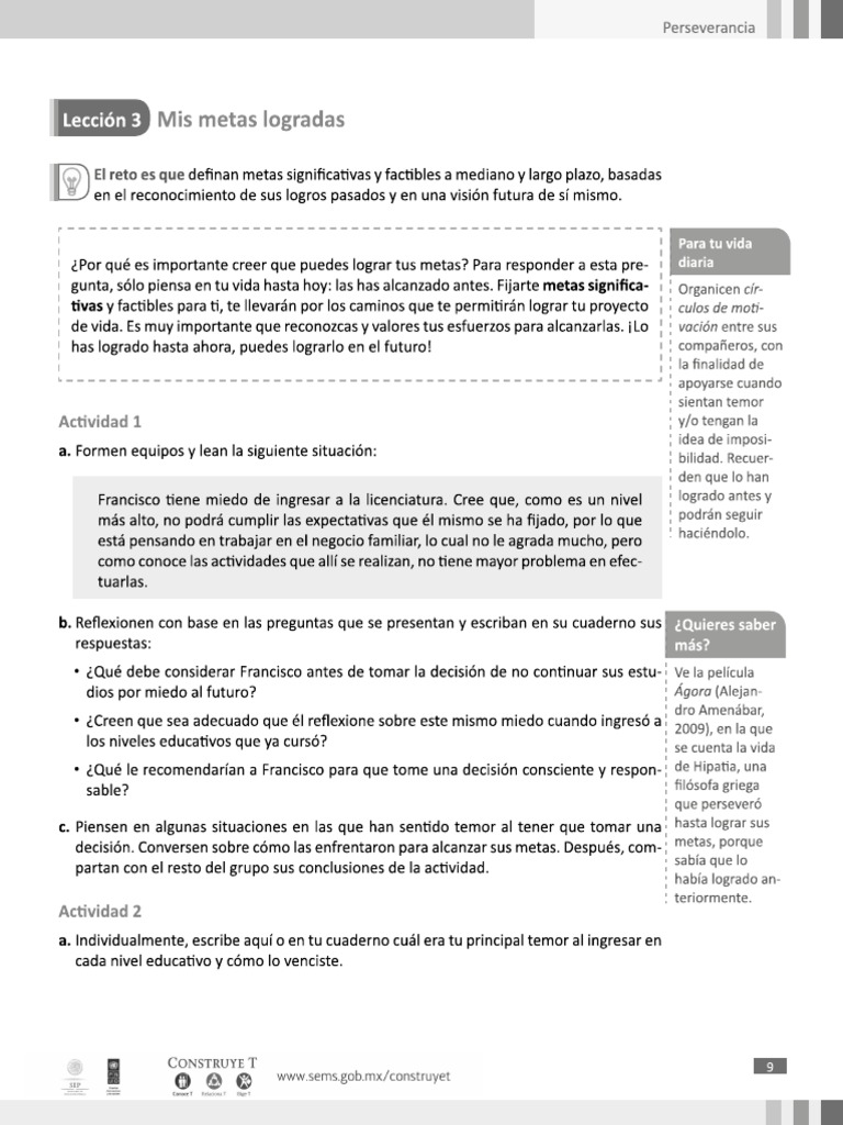 MIS METAS LOGRADAS 6to | PDF