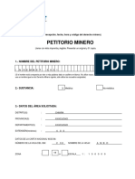 Formulario de Petitorio Minero - 2019_