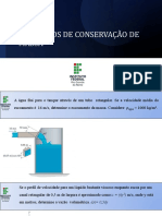 Exercícios Conservação de Massa