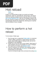 Hot Reload Flutter