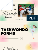 L5 Forms or Patterns in Taekwondo Group 4 Reporting