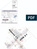 Tracé en plan et profil en long de l'amorce et la voie 2-1