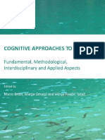 Cognitive Approaches To English Fundamental Methodological Interdisciplinary and Applied Aspects