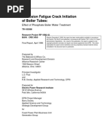 TR - 105568 - Corrosion Fatigue Crack Initiation of Boiler Tubes - Effect of Phosphate in Boiler Water