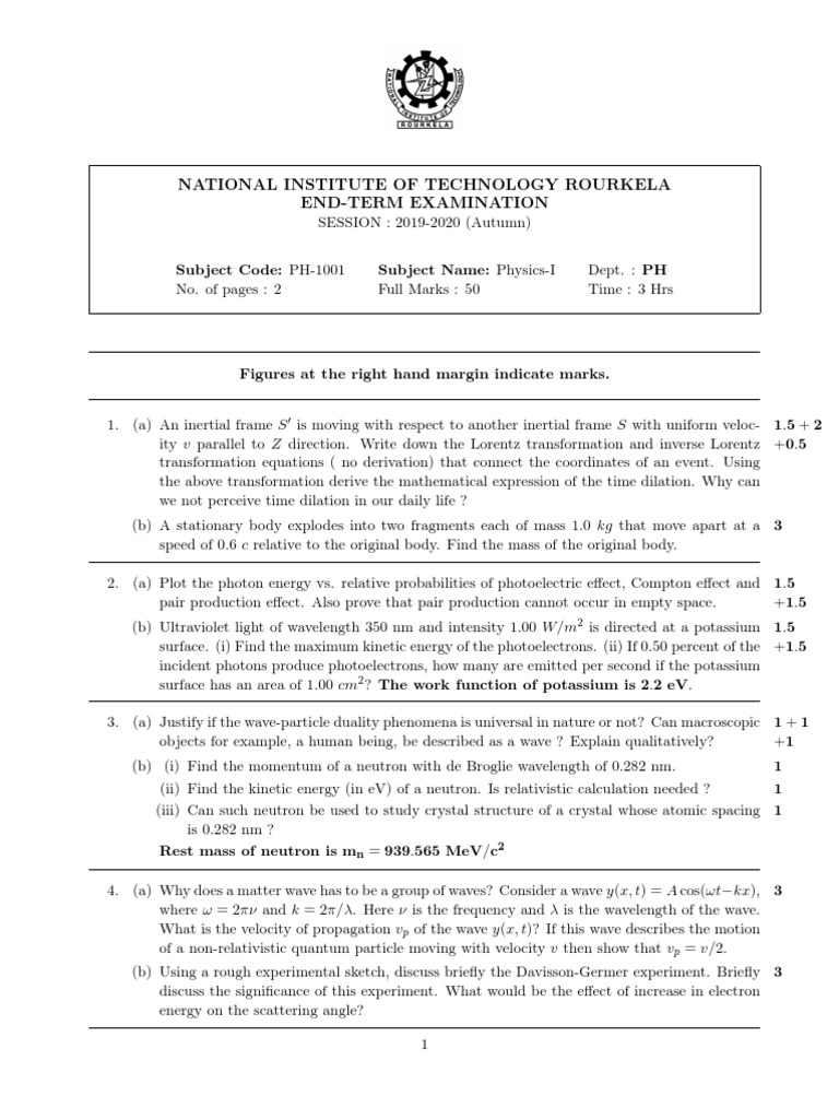 PH1001 2 | PDF