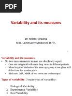 Variability and Its Measures Upto Group Series SD Exercise