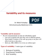 Variability and Its Measures Upto Group Series SD Exercise