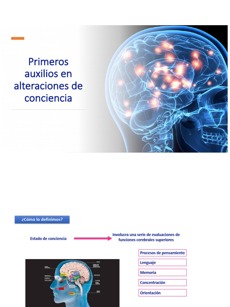 Primeros Auxilios: Alteraciones de Conciencia | PDF | Salud y bienestar