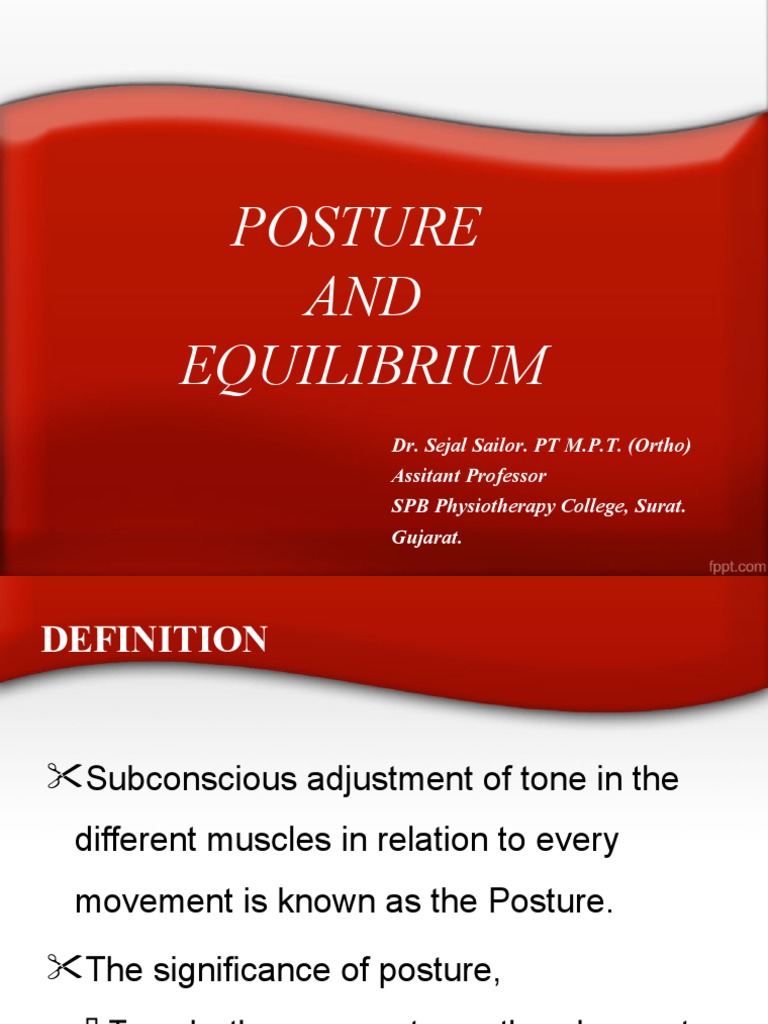Posture and Equilibrium Physiology | PDF | Science & Mathematics
