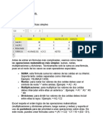 Formulas de Excel para Informatica