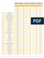 Result Pass - 1 Bts - 12 27-08-2023 - Rank List