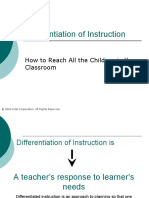 Differentiation of Instruction