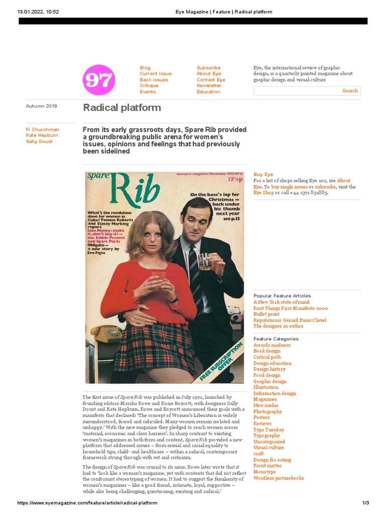 Spare Rib: A Feminist Design Legacy | PDF