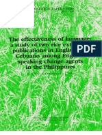 IRPS 126 The Effectiveness of Language: A Study of Two Rice Extension Publications in English and Cebuano Among English-Speaking Change Agents in The Philippines