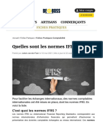 Quelle Est La Liste Des Normes IFRS ?