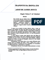 TOLENTINO, Magda - O Contraponto Da Ironia em Exilados de James Joyce