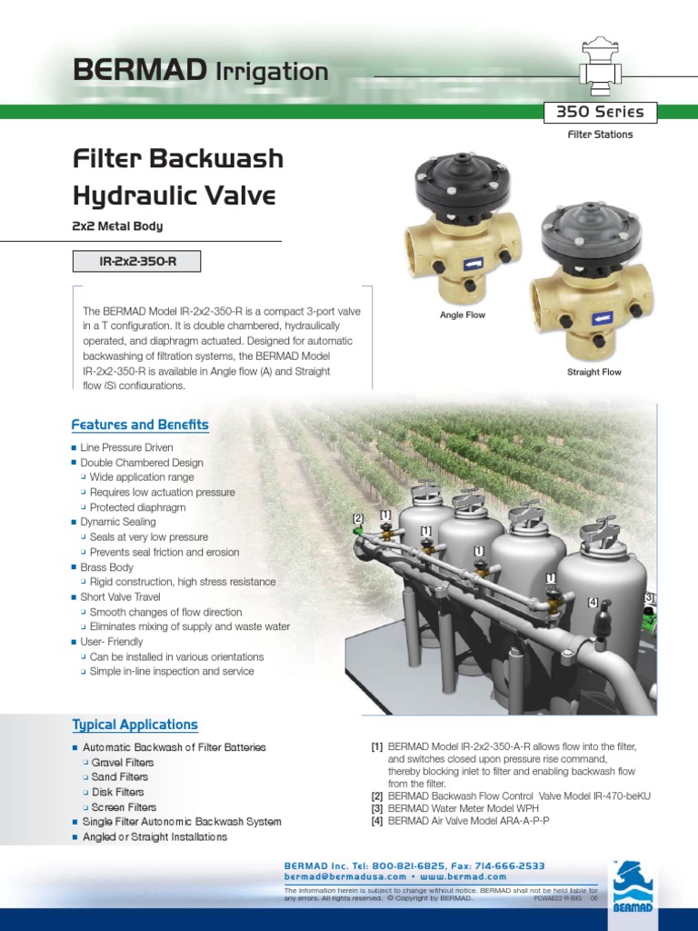 CATALOGO IR 2x2-350-R BERMAD | PDF | Technology & Engineering