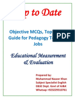 Educational Measurement & Evaluation
