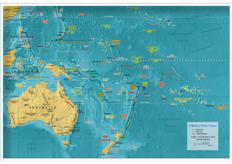 Oceania Map Pdf