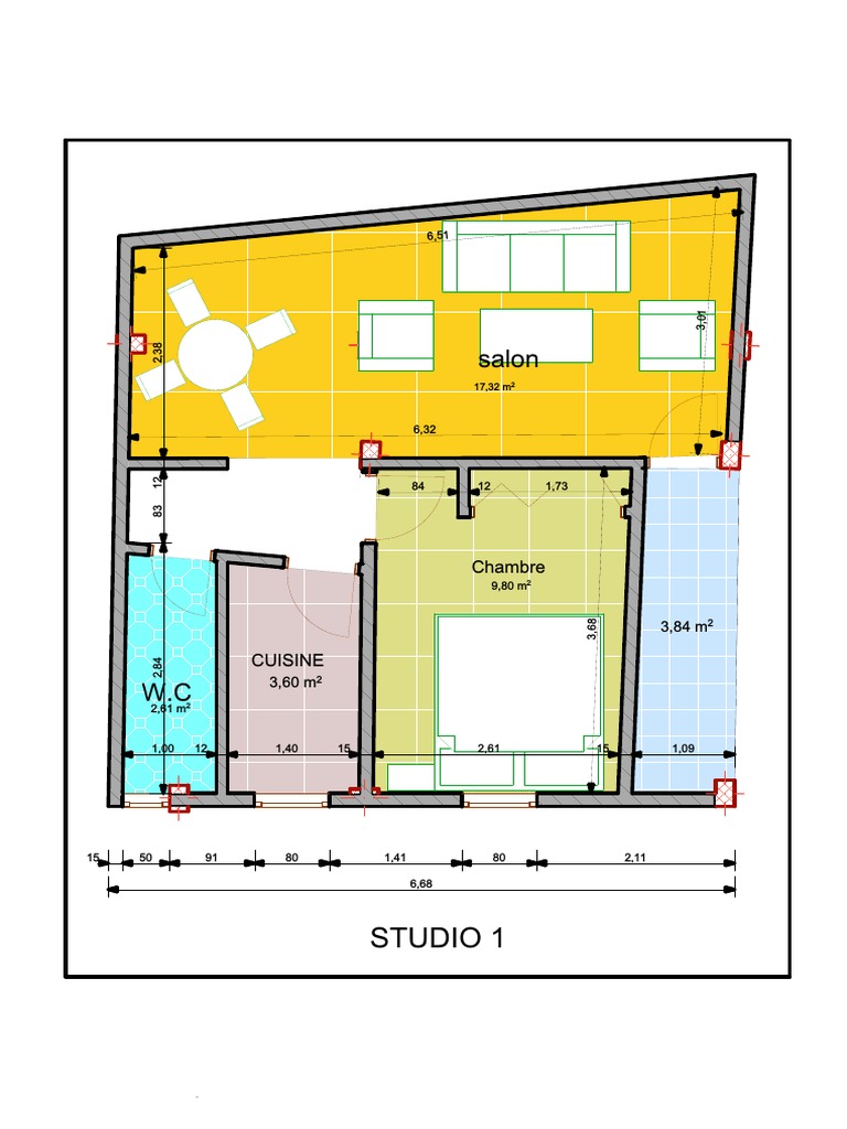 Studio Apartment Layout | PDF
