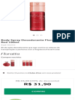 Body Spray Desodorante Floratta Red 100ml O Boticário