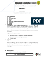 Modelo de Plan de Implementacion de La Campaña en El Perú Nos Respetamos y Tratamos Bien 2023