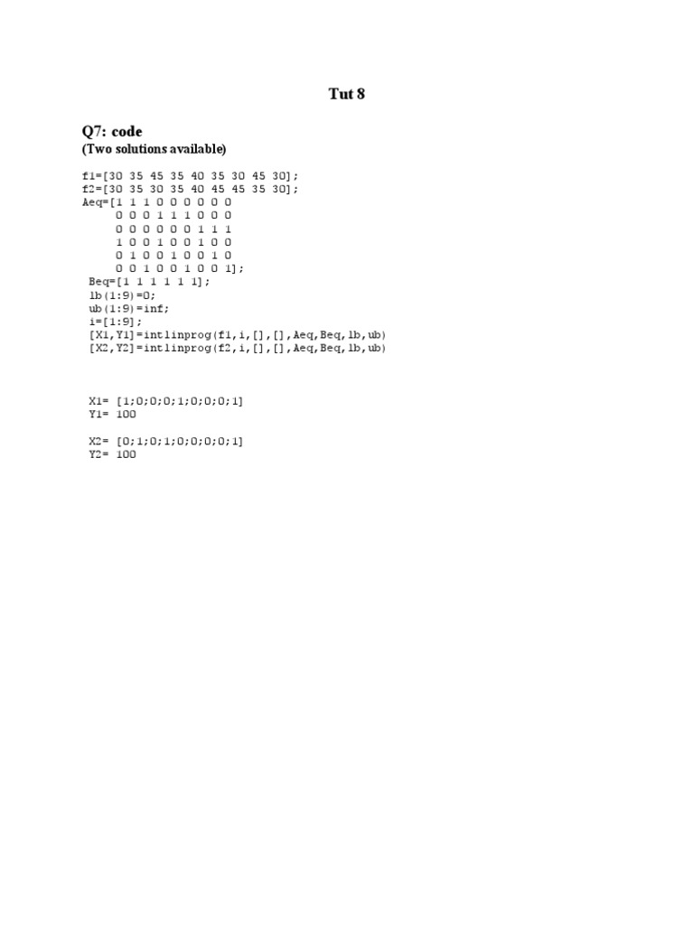 Integer Linear Programming Solutions | PDF | Teaching Methods & Materials