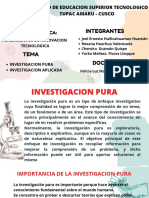 Investigacion Pura e Investigacion Aplicada