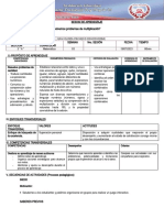 Sesion de Aprendizaje Matemática 19 de Julio