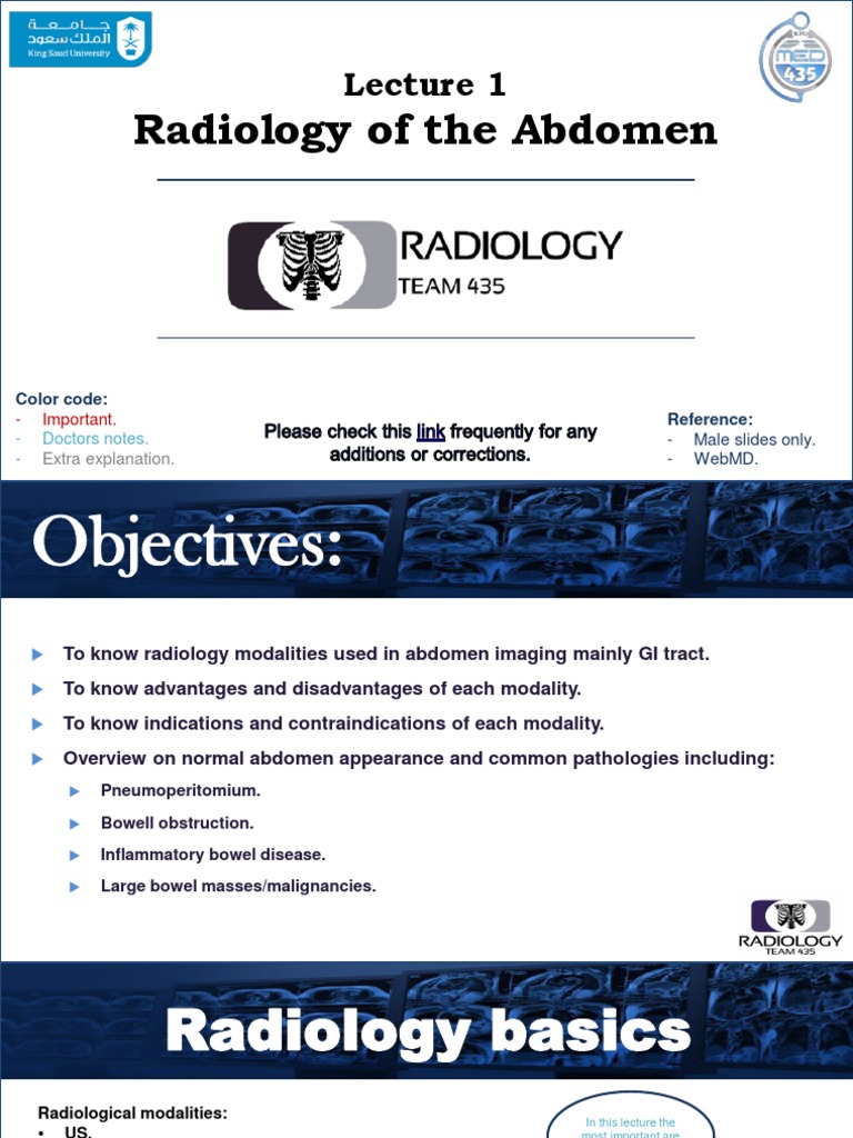 Abdomen Radiology: Imaging Modalities Guide | PDF | Medical Imaging ...