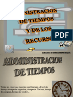 Admin is Trac Ion Del Tiempo y de Los Recursos