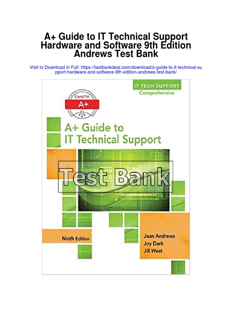 A Guide To It Technical Support Hardware and Software 9th Edition