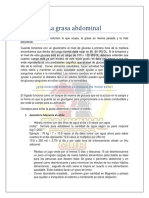 Consejos para Evitar La Acumulacion de Grasa Abdominal.